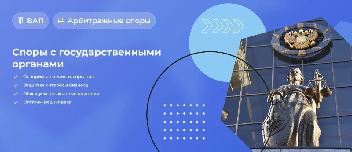 Споры с государственными органами